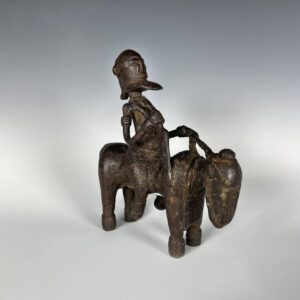 Dogon Horse & Rider Bronze with Sword