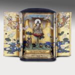 Chinese Censer with Dragon, Phoenix, Foo Lion and Caishen Decoration, China