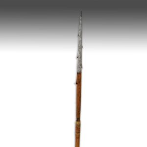 Papua New Guinean Era River Hunting Arrow with White Serrated Tip