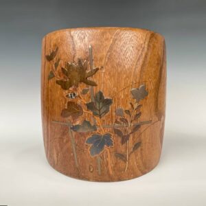 Japanese Wood Inlaid Planter
