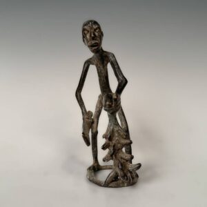 Ashanti Standing Male Figure with Bananas & Machete