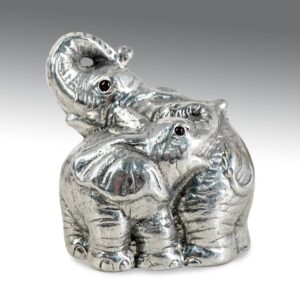 Paper Weight Depicting Entwined Elephants
