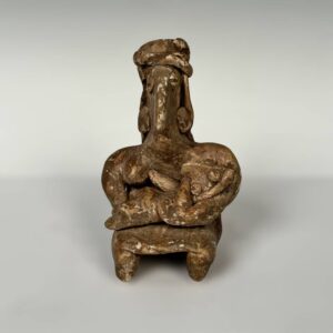 Mexican Pre-Columbian Seated Maternity Figure