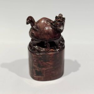 Chinese Seal with Xuangui Mythological Dragon Turtle Top