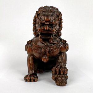 Chinese Hand Carved Foo Lion
