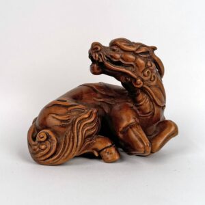 Chinese Hand Carved Longma: Left Facing