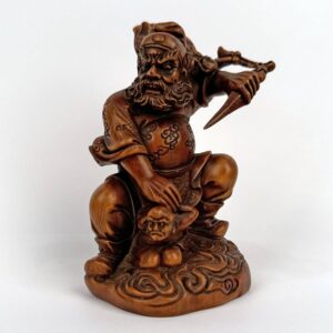 Chinese Hand Carved Figure of Zhong Kui Demon Hunter