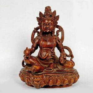 Chinese Hand Carved Figure of Kubera