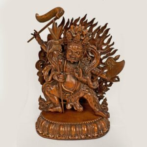Chinese Hand Carved Depiction of Mahakala