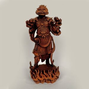 Chinese Hand Carved Figure Depicting Okuninushi Fire God