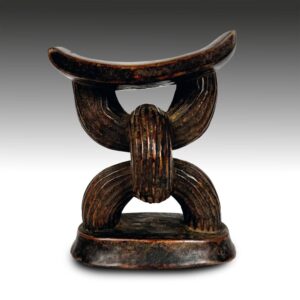 Chokwe Wood Headrest, Angola