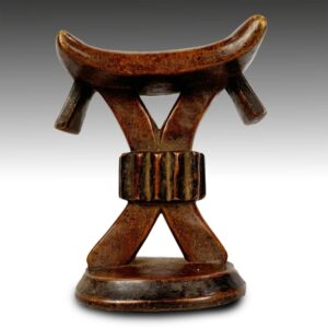 Chokwe Wood Headrest, Angola