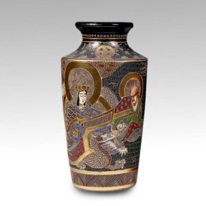 Japanese Satsuma Vase Depicting Immortals