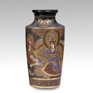Japanese Satsuma Vase Depicting Immortals