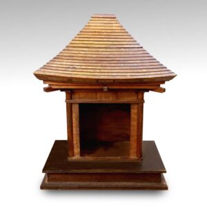 Japanese Buddhist Carved Wood Kamidana Shrine