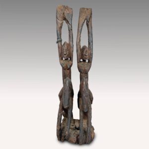 Dogon Ancestral Couple with Arms Raised