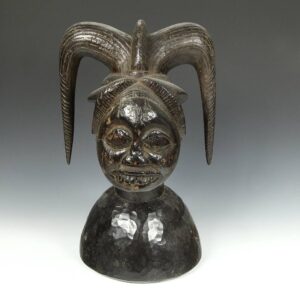 Yoruba Helmet Mask Depicting Eshu
