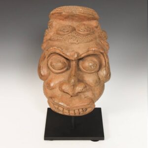 Bamileke Terra Cotta Figural Pipe, Based