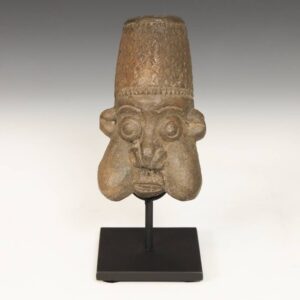 Bamileke Terra Cotta Figural Pipe, Based