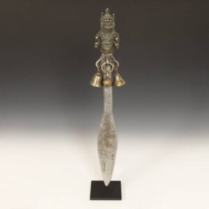 Beninese Ceremonial Dagger with Bells, Based