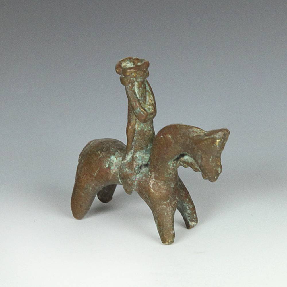 Cameroonian Bronze Equestrian Figure