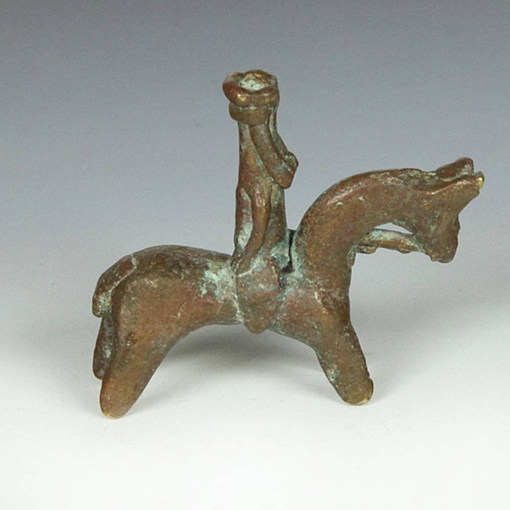 Cameroonian Bronze Equestrian Figure - Image 2
