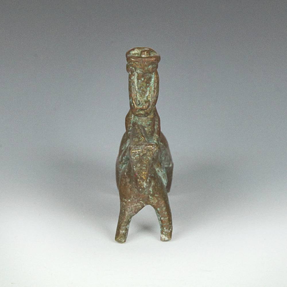 Cameroonian Bronze Equestrian Figure - Image 3