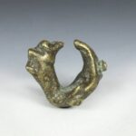 Cameroonian Bronze Figural Ring, Cameroon