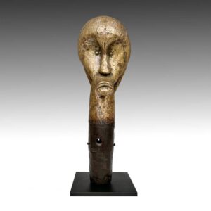 Fang Brass Finial, Gabon, Based
