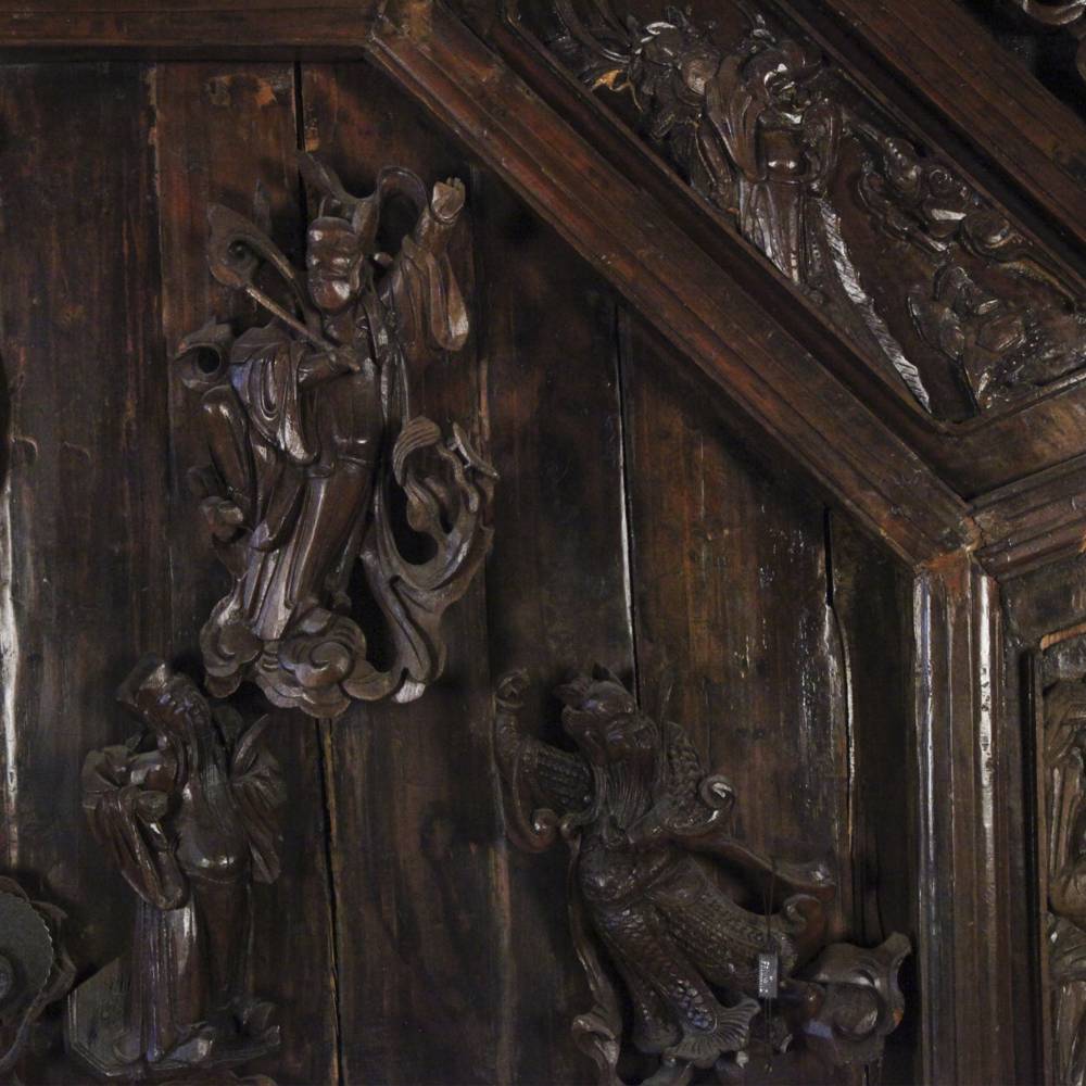 Chinese Ceiling Panel Depicting the Eight Immortals - Image 4