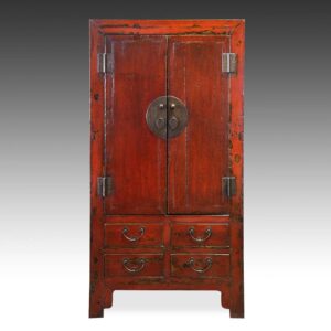 Chinese Wardrobe Cabinet with 4 Drawers