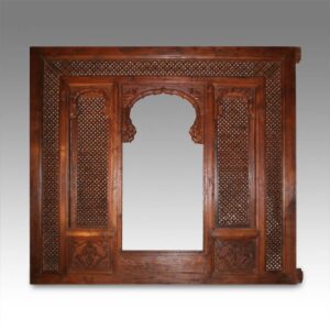 Indian Wall Panel with Lattice & Central Arch