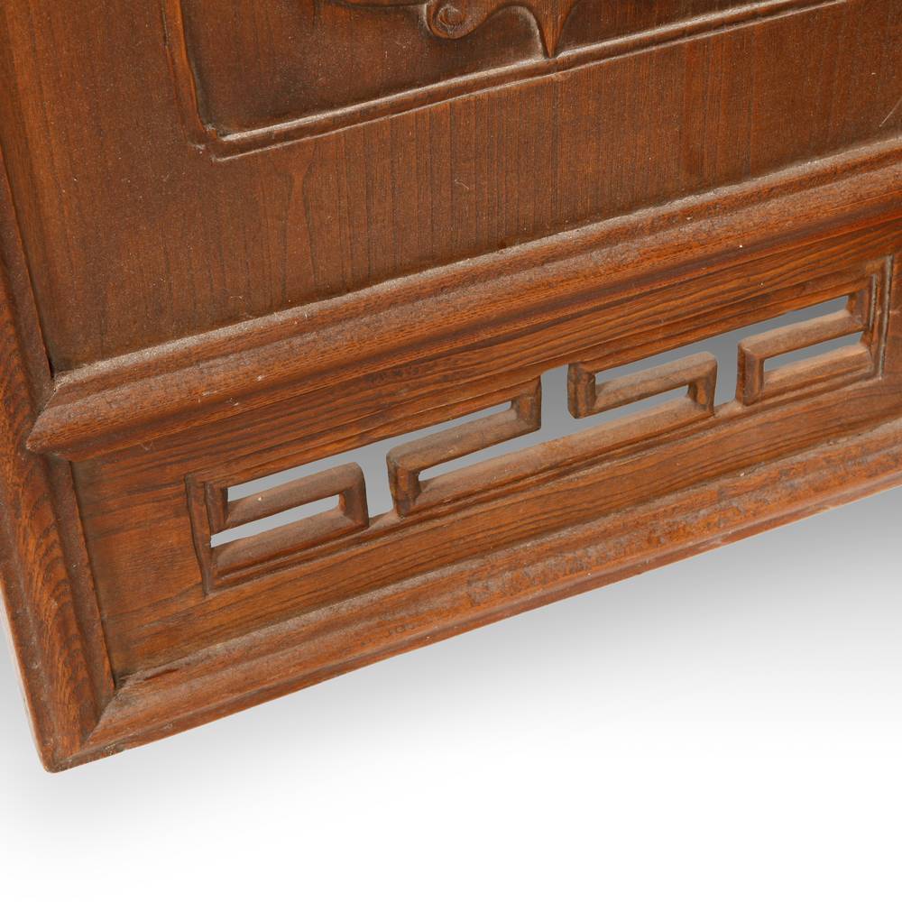 Chinese Four Panel Screen Set with Stylized Lattice - Image 6