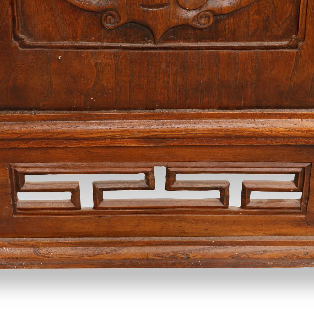 Chinese Four Panel Screen Set with Stylized Lattice - Image 6