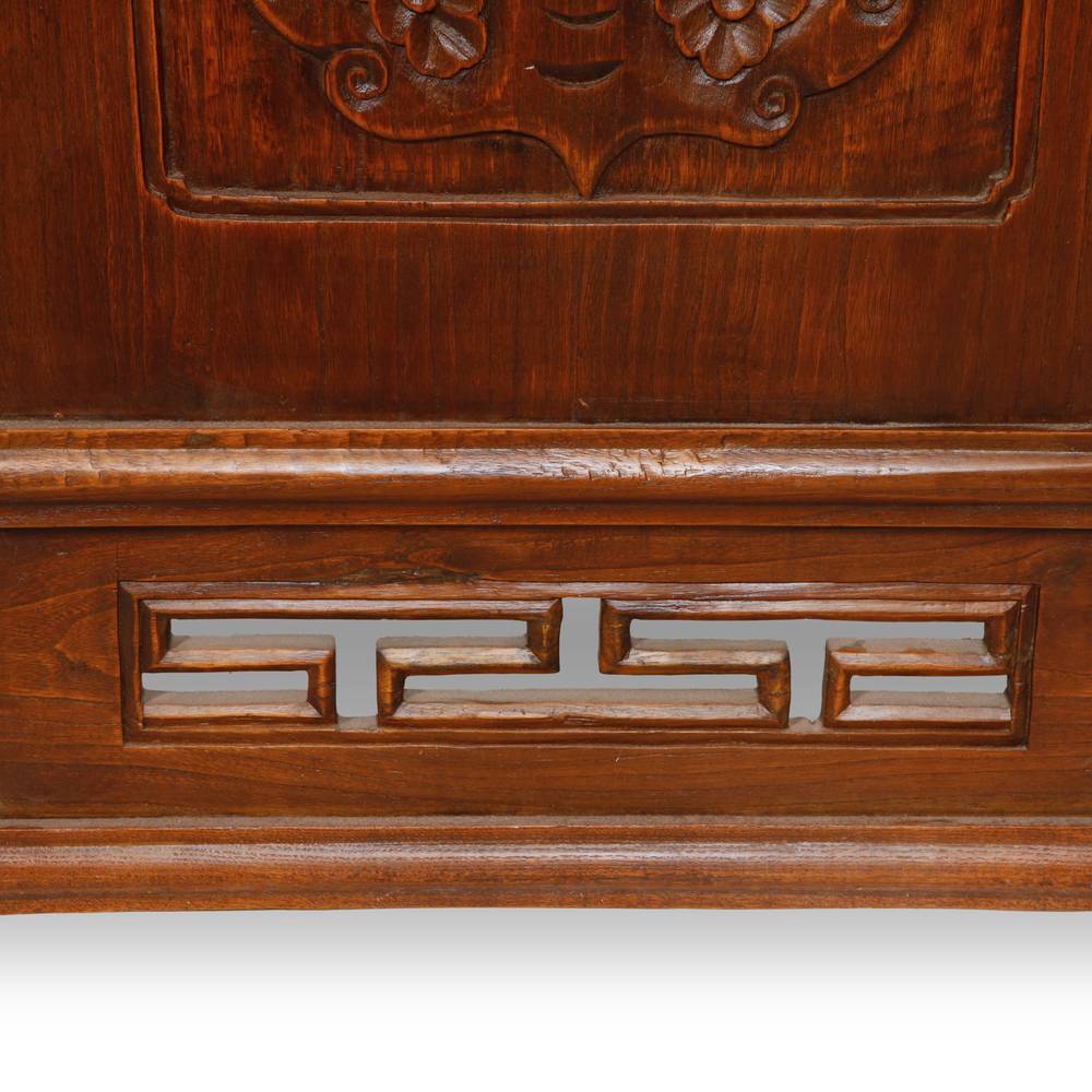 Chinese Four Panel Screen Set with Stylized Lattice - Image 6
