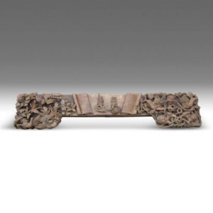 Chinese Door Lintel with Scroll & Rope Motif