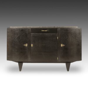 French Art Deco Console Cabinet with 3 Doors and 1 Drawer
