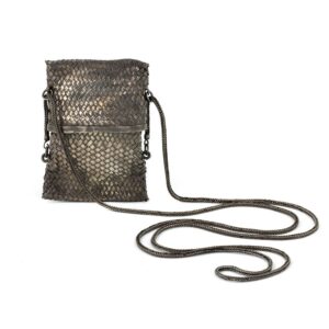 Thai Woven Purse with Snake Chain Necklace