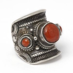 Tibetan Silver Saddle Ring