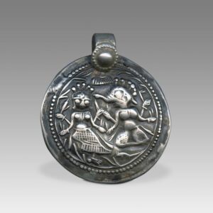 Indian Plaque Amulet Depicting Ganesh and Lakshmi