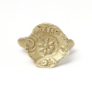 Indian One-Sided Coin Ring