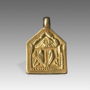 Indian Plaque Amulet Depicting Vishnupadaka