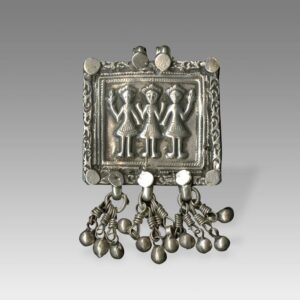 Indian Plaque Amulet Depicting Hoi Mata (Three Mothers)