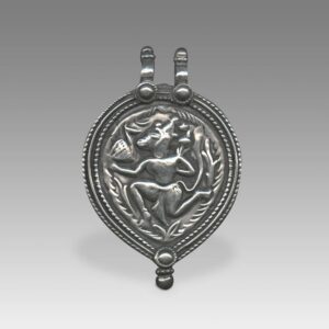 Indian Plaque Amulet Depicting Hanuman