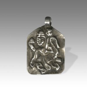 Indian Plaque Amulet Depicting Hanuman