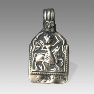 Indian Plaque Amulet Depicting Bumiya Raj