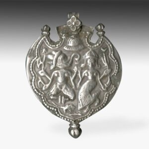 Indian Plaque Amulet Depicting Ganesh Parvati
