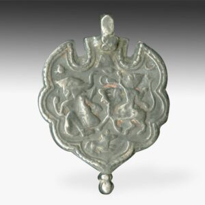 Indian Plaque Amulet Depicting Ganesh & Warrior