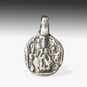 Indian Plaque Amulet Depicting Deity