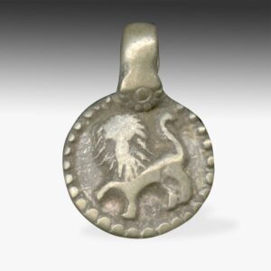 Indian Plaque Amulet Depicting Lion